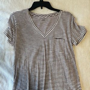 Madewell stepped short sleeve shirt